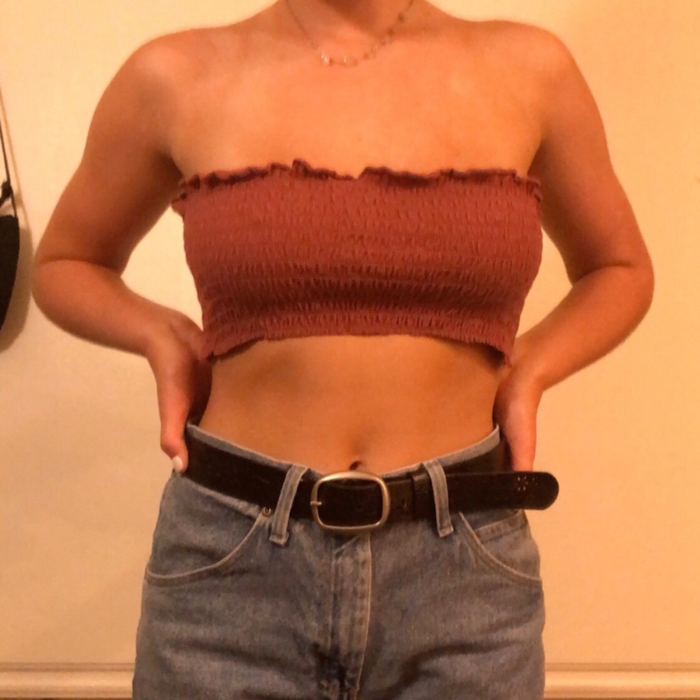 Scrunch tube top